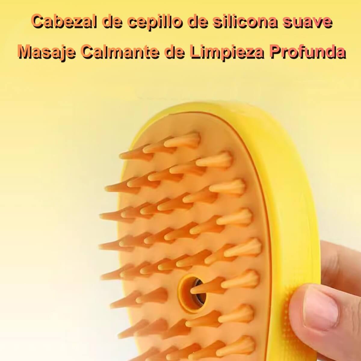 ✨ Cepillo a Vapor 3 en 1: Control de Pelos, Limpieza Profunda y Massaje para tu Mascota. 🐾