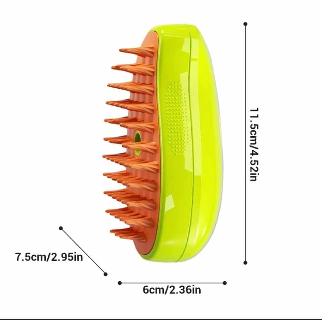 ✨ Cepillo a Vapor 3 en 1: Control de Pelos, Limpieza Profunda y Massaje para tu Mascota. 🐾